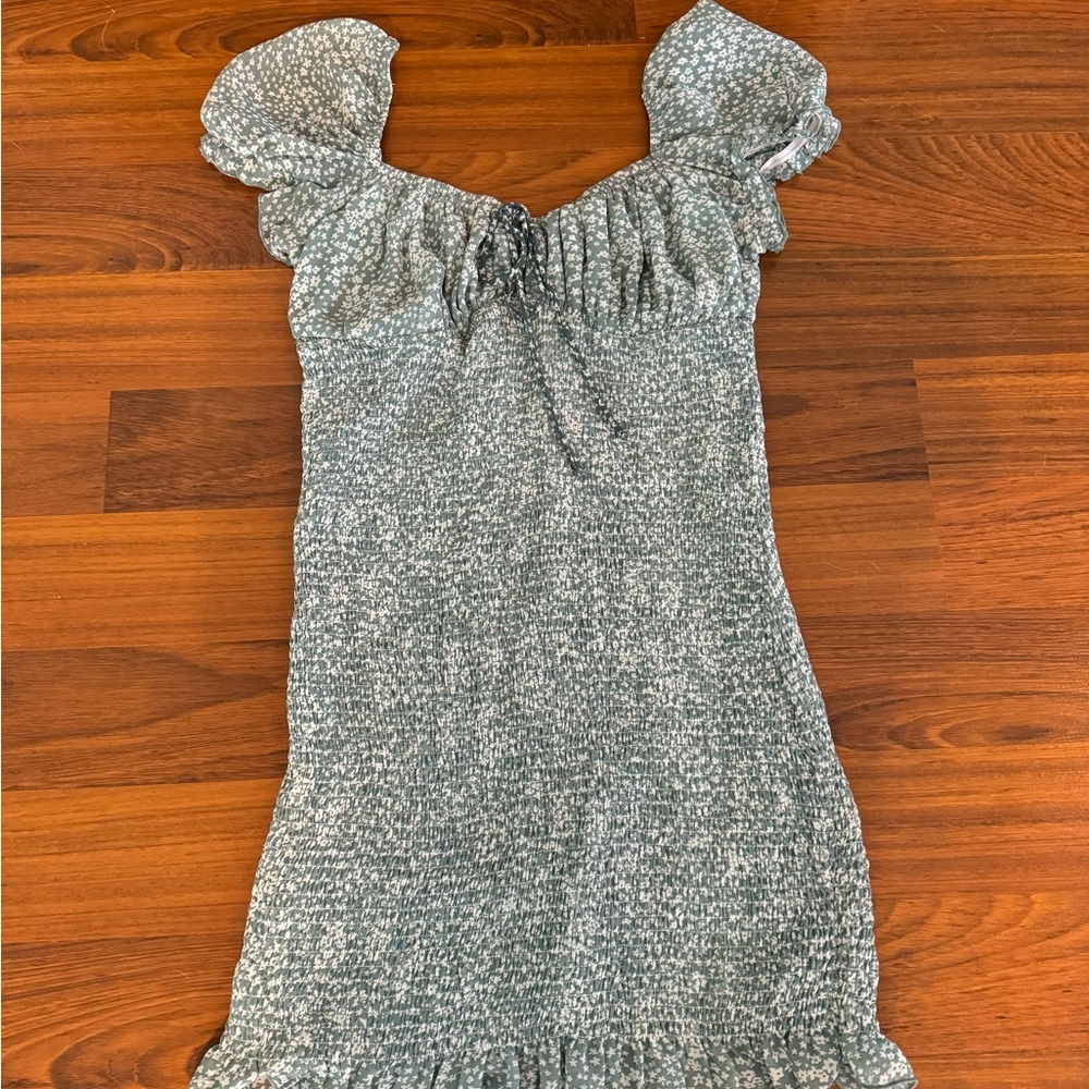 Princess Polly floral green dress